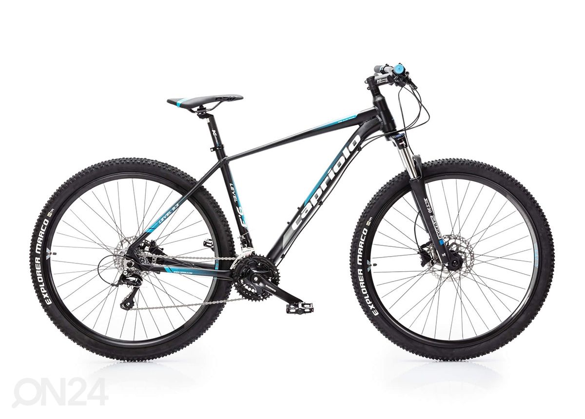 Maastikuratas MTB 9.3 29", must-sinine suurendatud