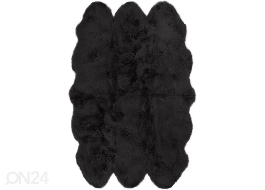 MERINO black SEXTO ±130x180, naturaalne lambanahk suurendatud