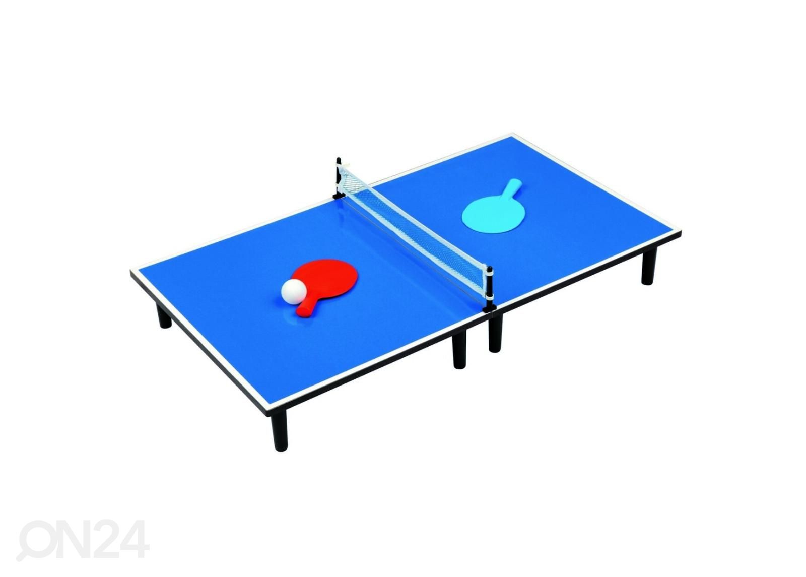 Mini lauatennis Bino sinine 80x45x11 cm suurendatud