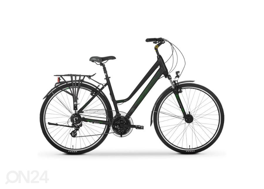 Naiste jalgratas TABOU KINETIC 2.0 PLUS W 28" L, must suurendatud