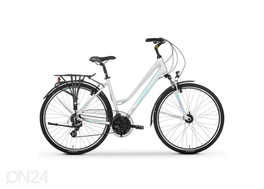 Naiste jalgratas TABOU KINETIC 2.0 PLUS W 28" M, valge-sinine suurendatud