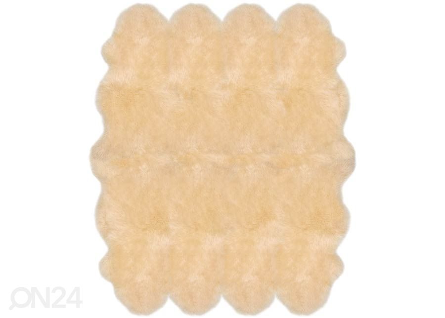 Naturaalne lambanahk Merino cream Octo ±170x180 cm suurendatud