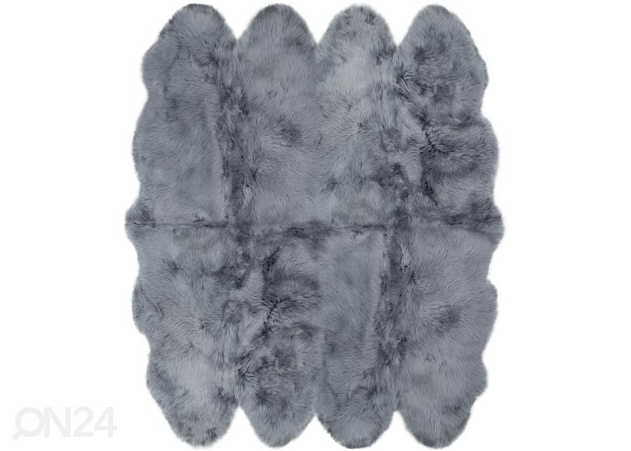 Naturaalne lambanahk Merino grey Octo ±170x180 cm suurendatud