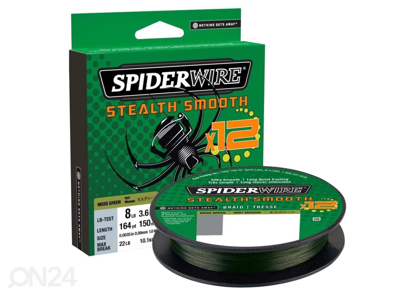 Nöör SpirderWire stealth smooth 12 0,09 mm 150 m suurendatud