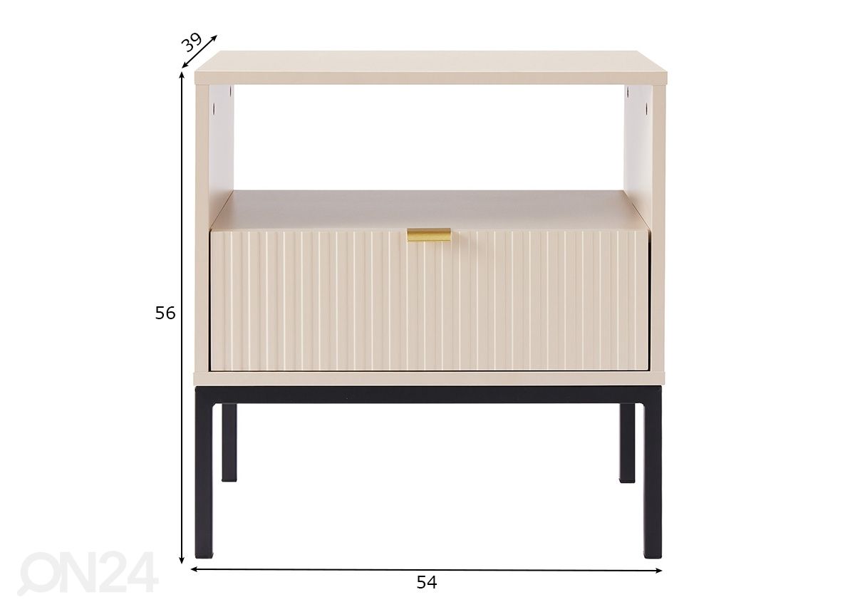 Öökapp 54 cm suurendatud mõõdud