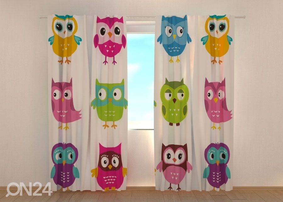 Pimendav kardin Lovely Owl 1 suurendatud