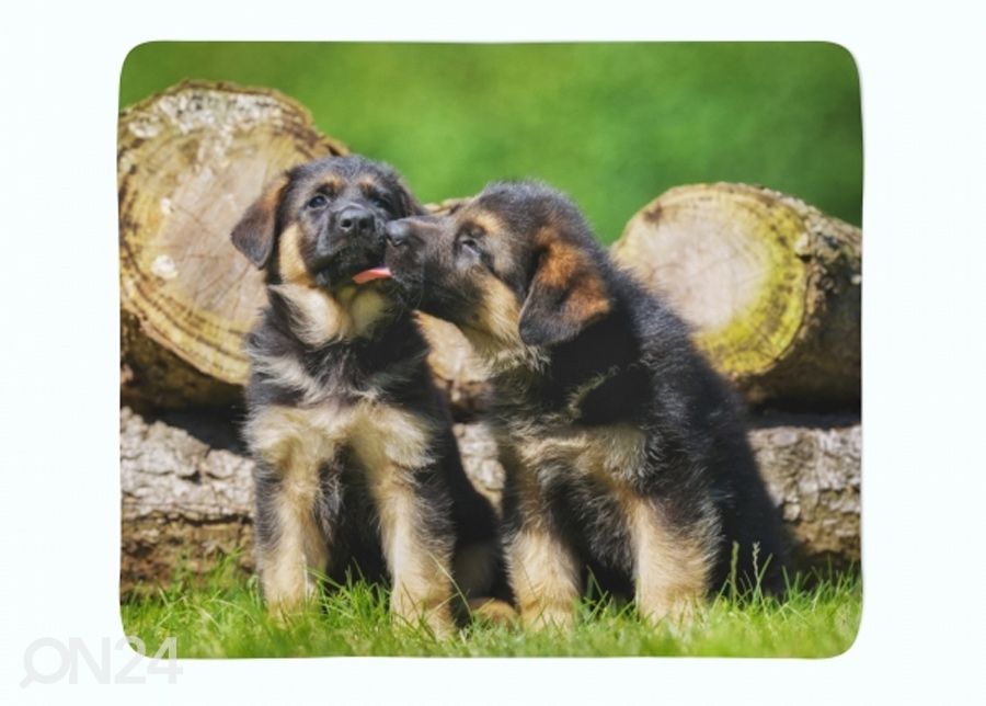 Pleed Cute German Shepherd Puppies 150x200 cm suurendatud