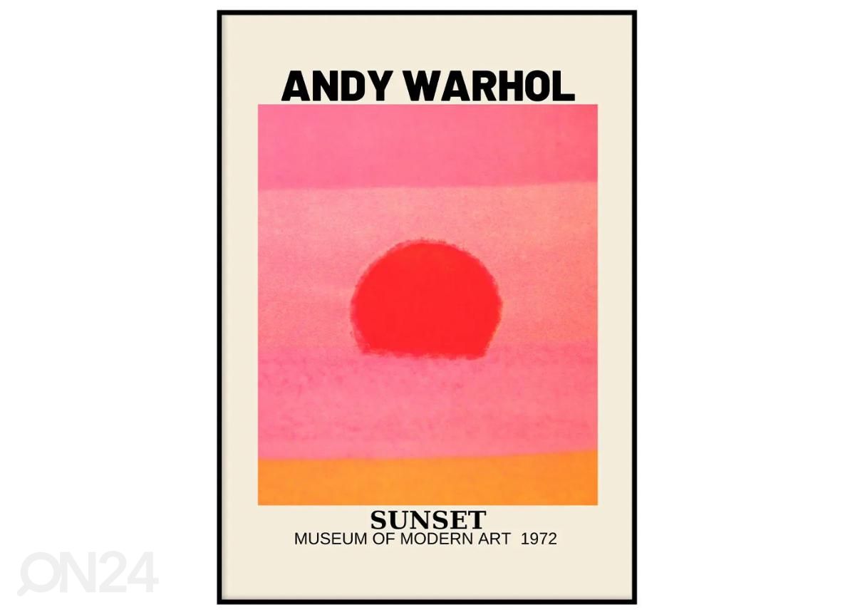 Poster Andy Warhol  21x30 cm suurendatud