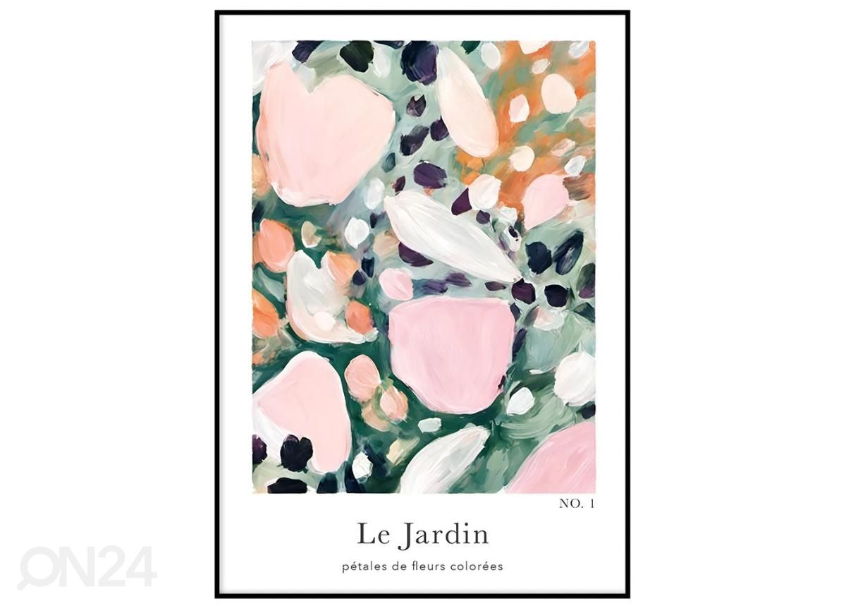 Poster Le Jardin I 21x30 cm suurendatud