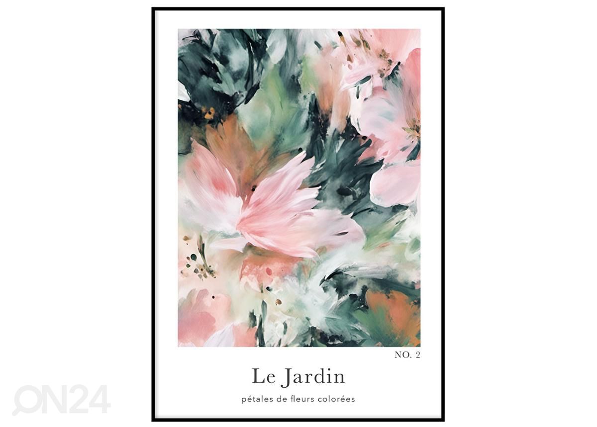 Poster Le Jardin II 21x30 cm suurendatud