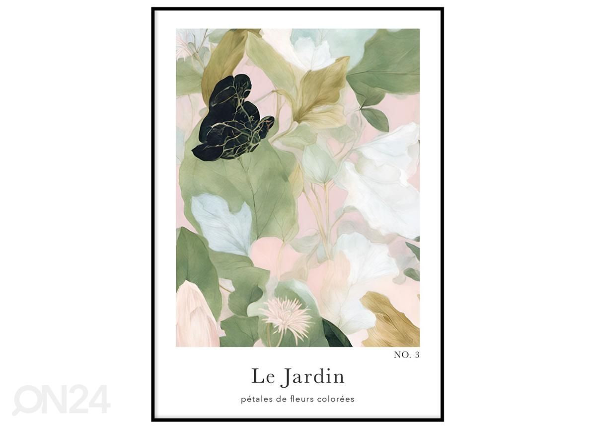 Poster Le Jardin III 21x30 cm suurendatud