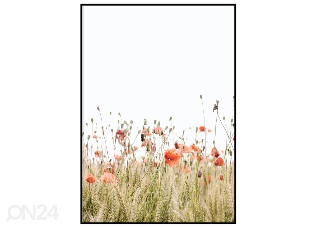 Poster Poppies II 21x30 cm suurendatud