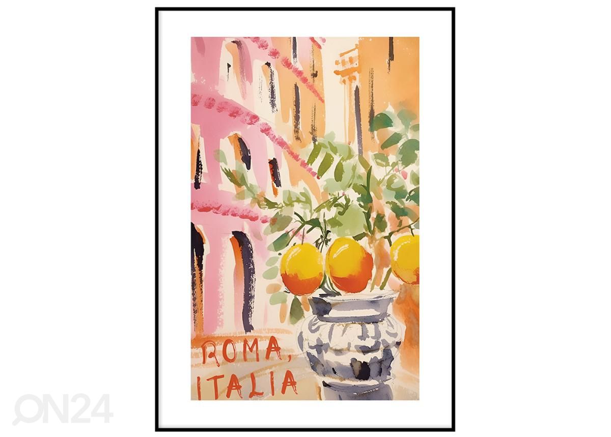 Poster Roma Italia 21x30 cm suurendatud