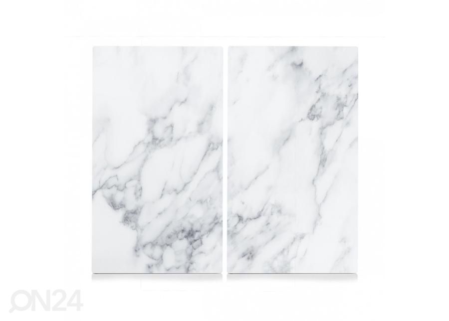 Pritsmekaitse/pliidiplaadikate Marble 52x30 cm 2 tk suurendatud