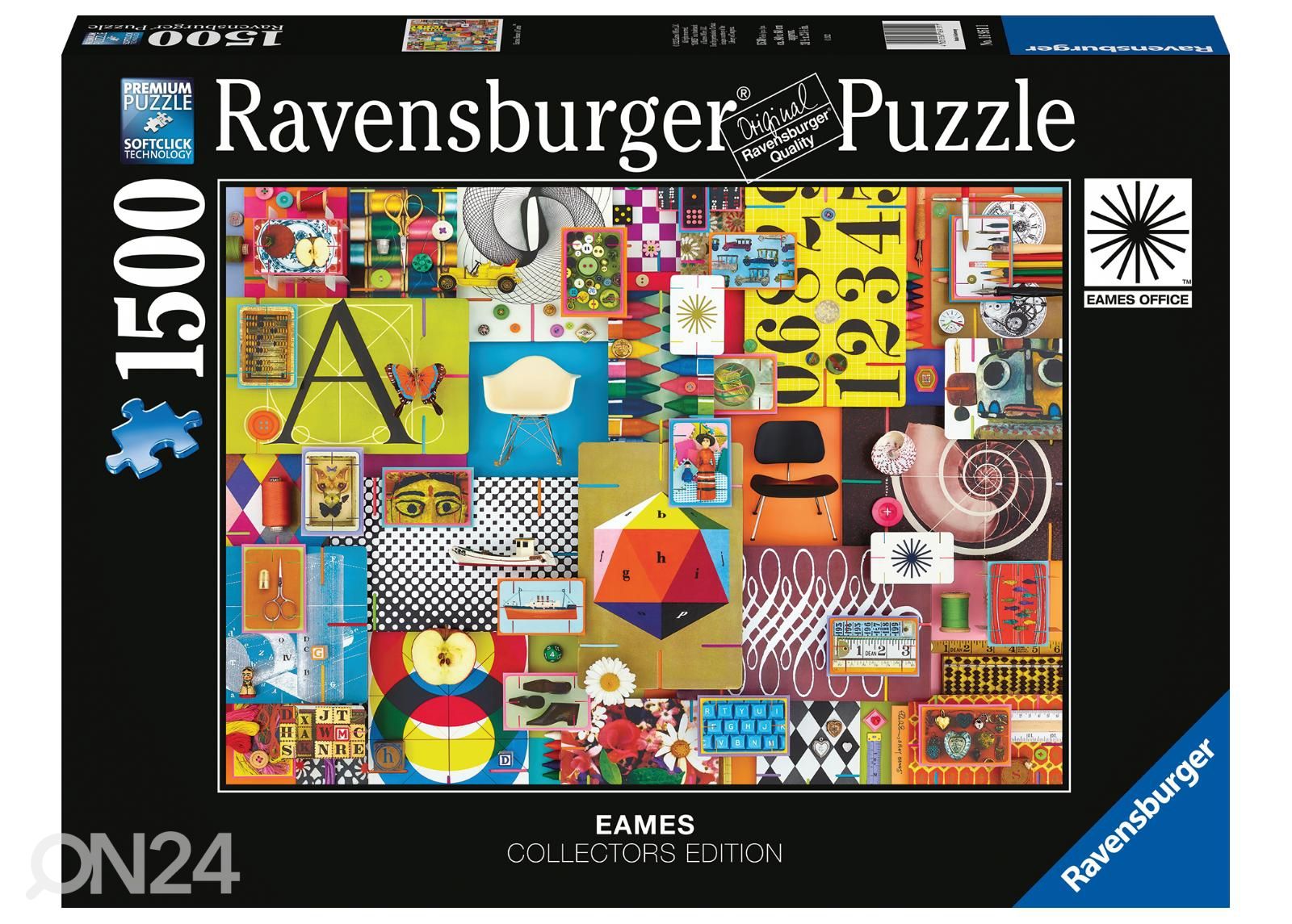 Pusle 1500 tk Kaardimaja Ravensburger suurendatud