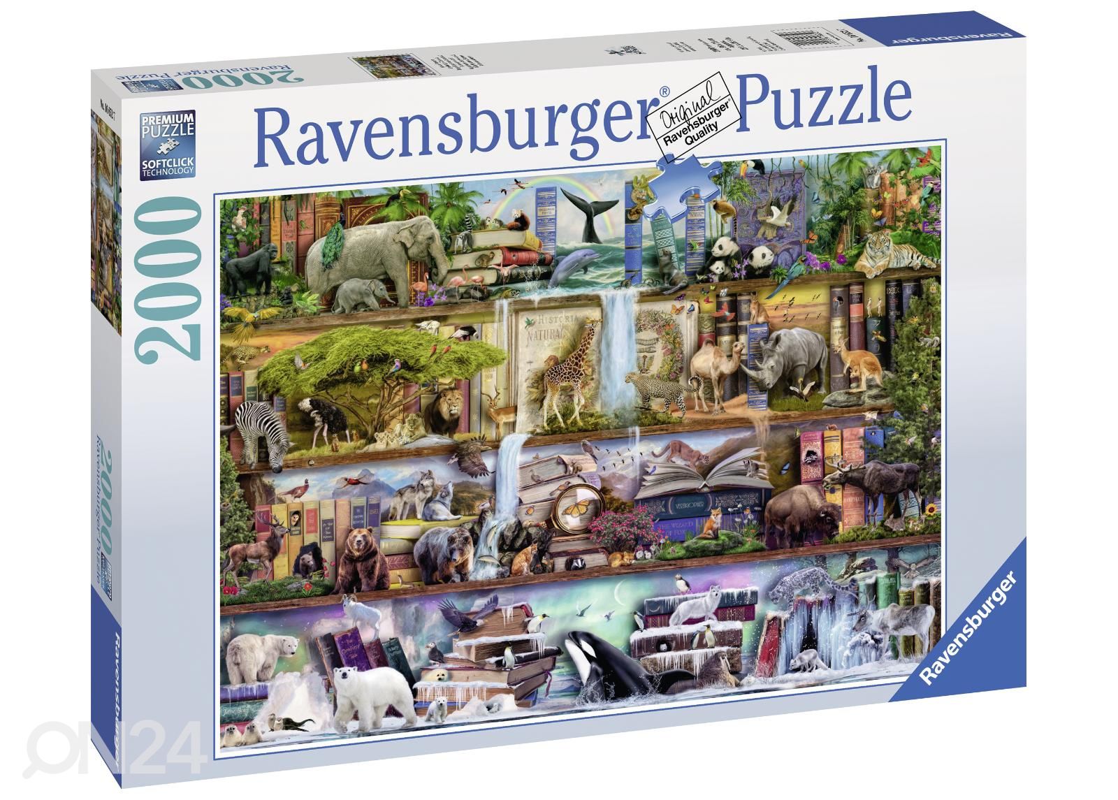 Pusle 2000 tk Loomade kuningriik Ravensburger suurendatud