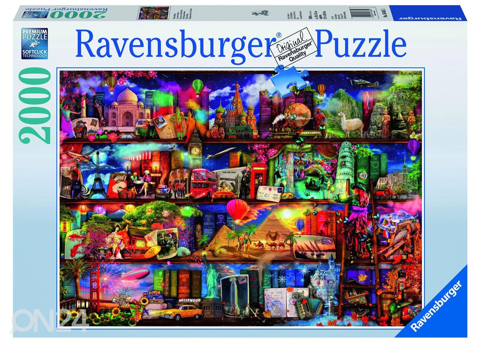 Pusle 2000 tk Raamatute maailm Ravensburger suurendatud