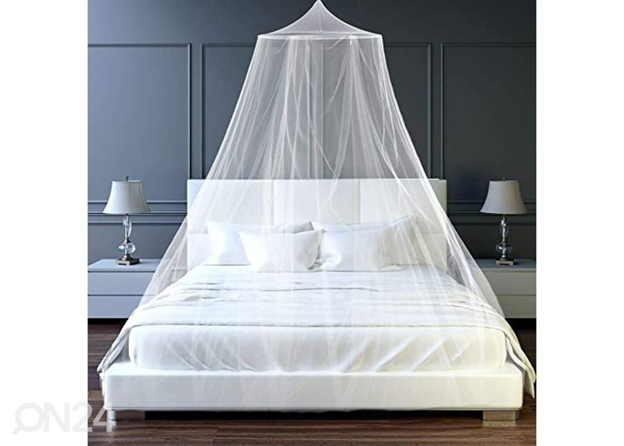 Putukavõrk voodile 12,5x2,5 m, valge suurendatud