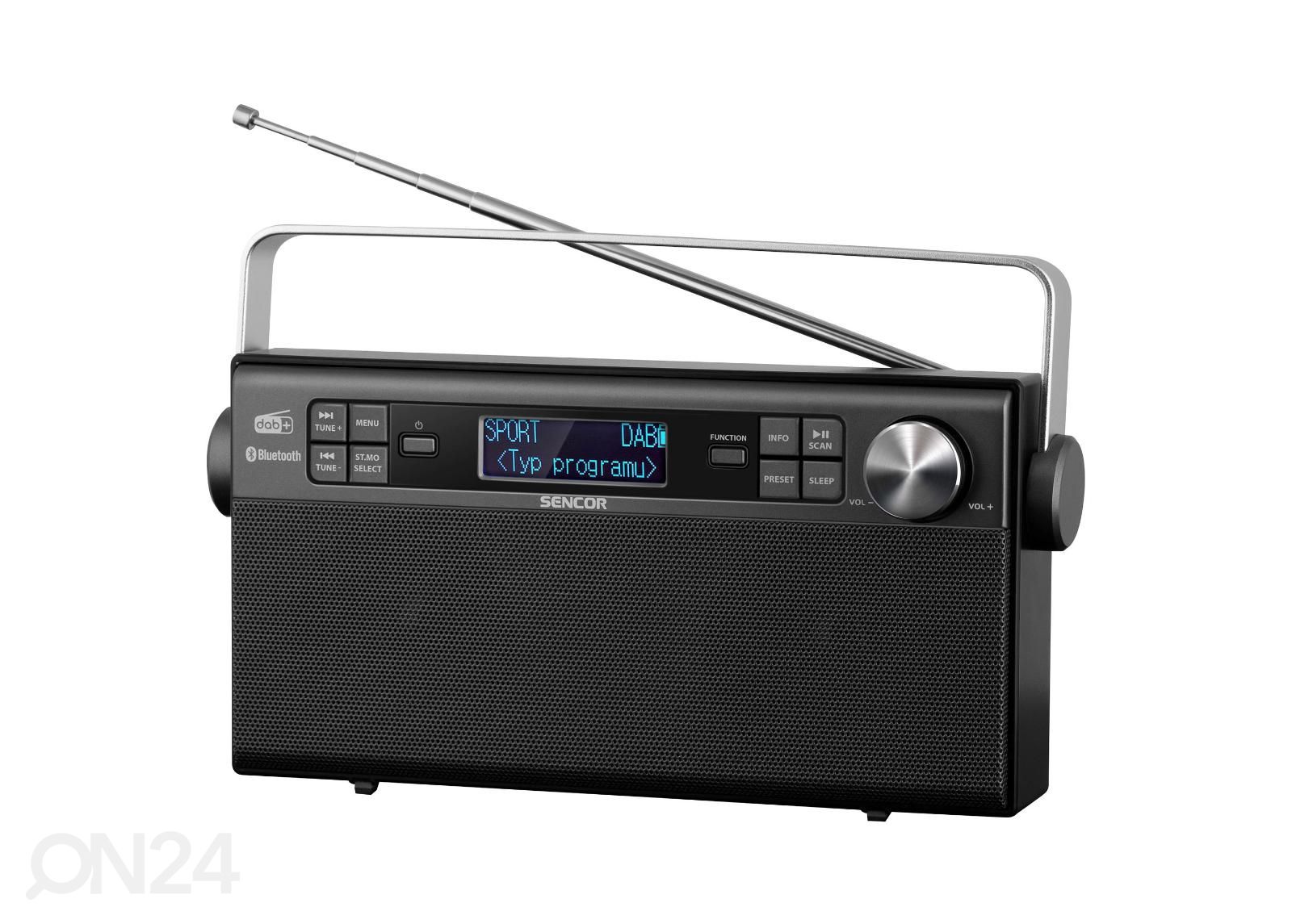 Raadio DAB+ Sencor suurendatud