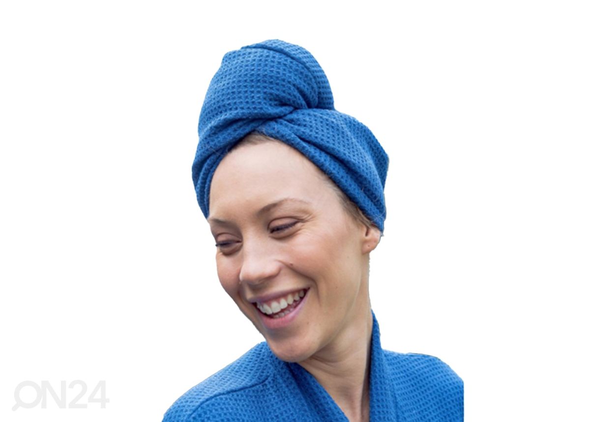 Rätik juustele turban, sinine suurendatud