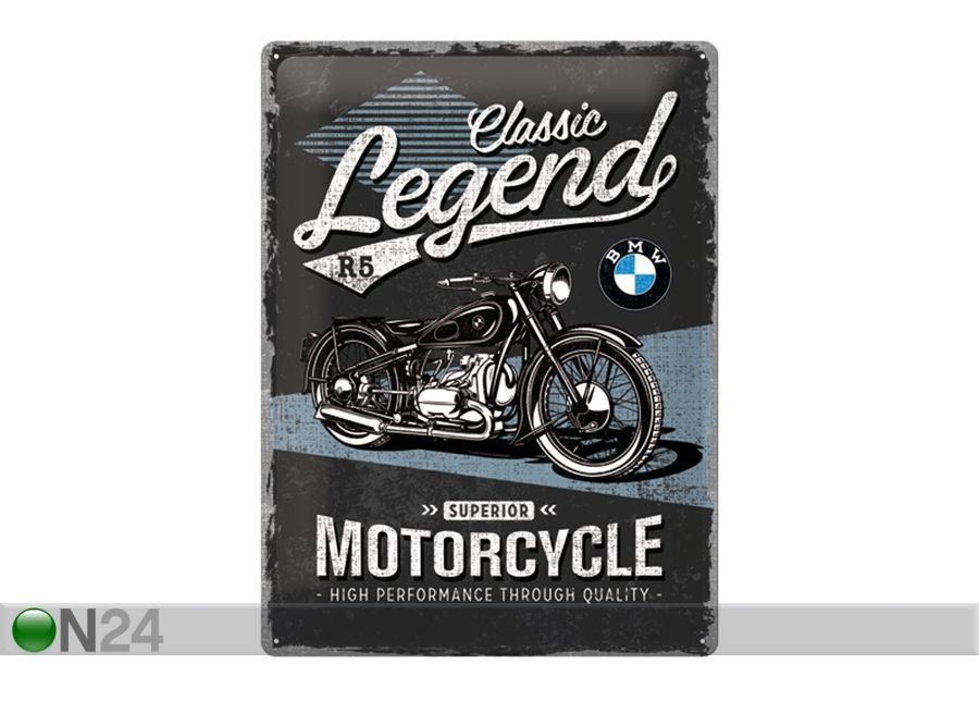 Retro metallposter BMW Classic Legend 30x40 cm suurendatud