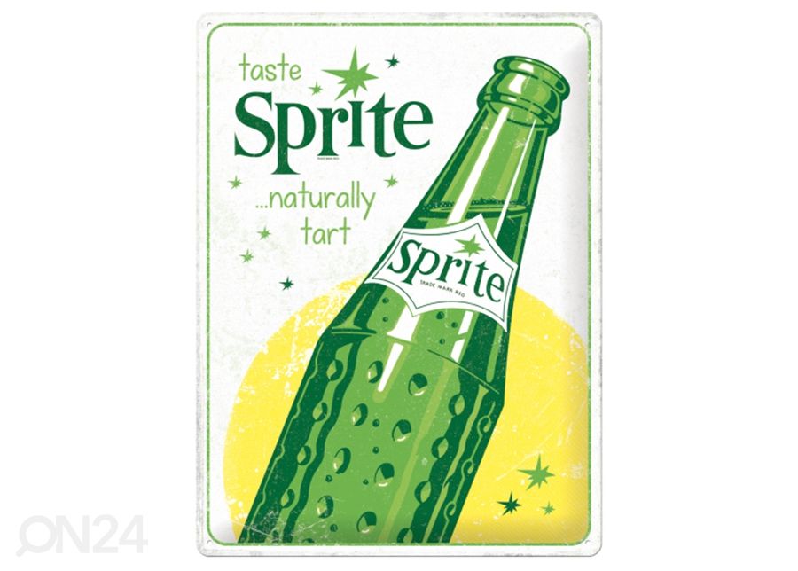 Retro metallposter Sprite - Bottle 30x40 cm suurendatud