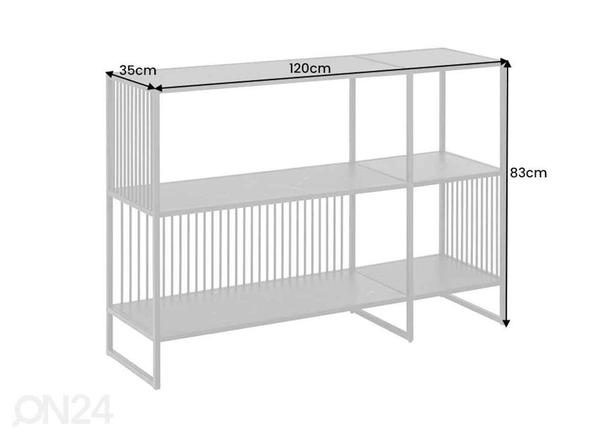 Riiul Architecture 120 cm suurendatud mõõdud