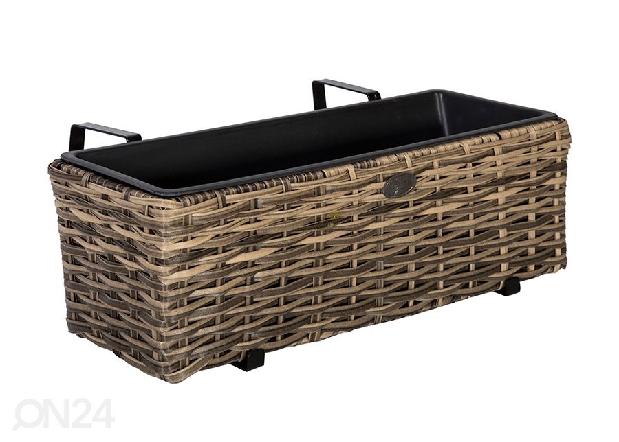 Rõdu lillekast Wicker 60x19xh18 cm suurendatud