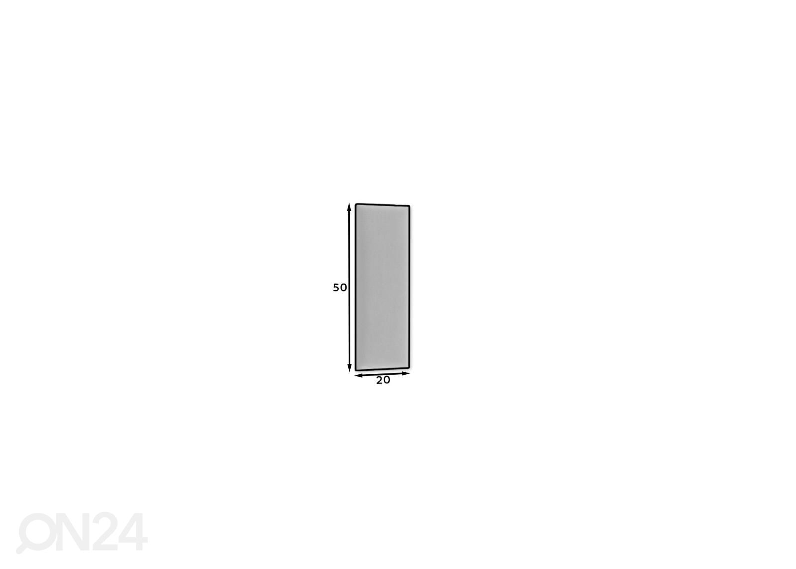 Seinapaneel kangaga 50x20 cm suurendatud mõõdud