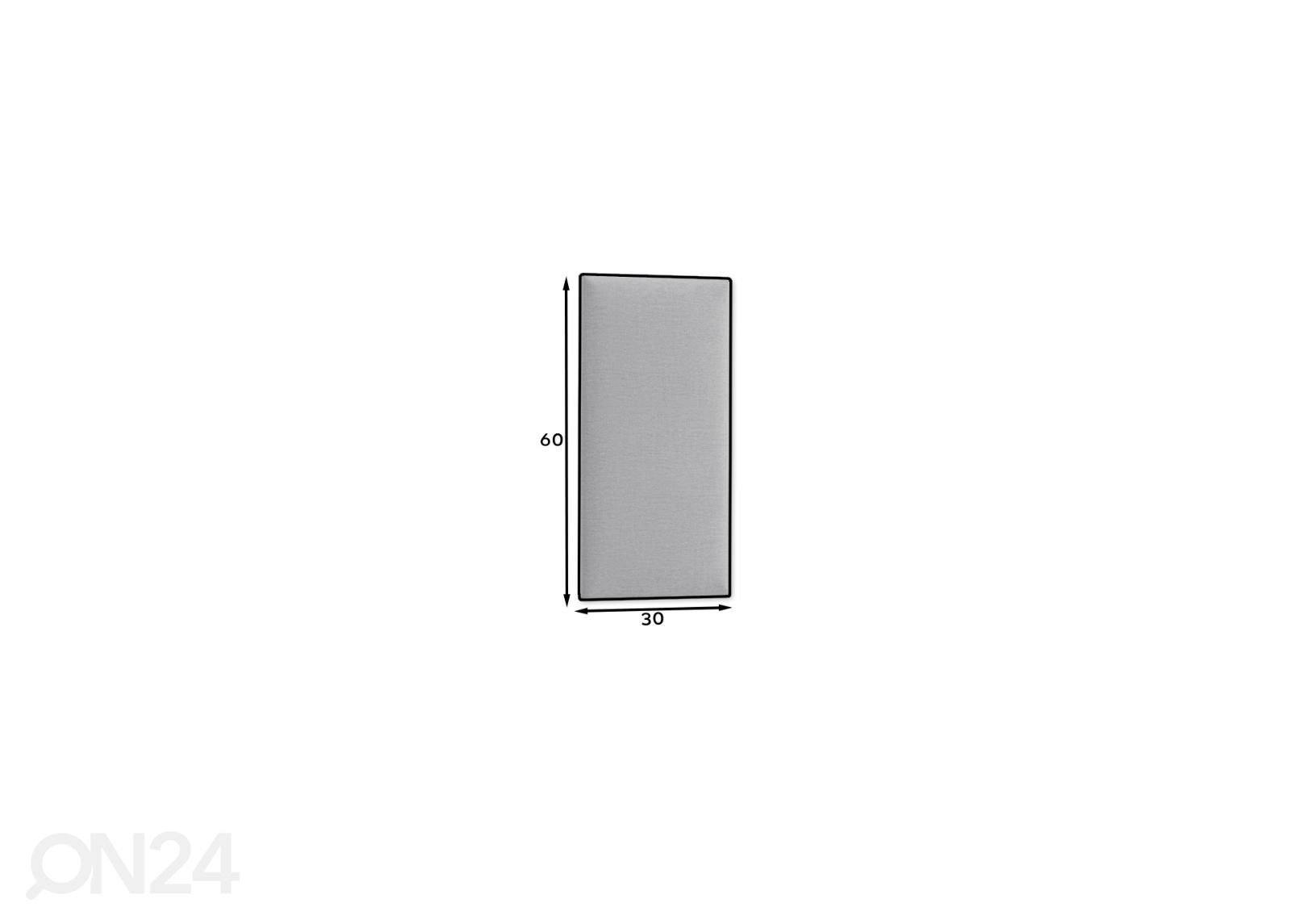 Seinapaneel kangaga 60x30 cm suurendatud mõõdud