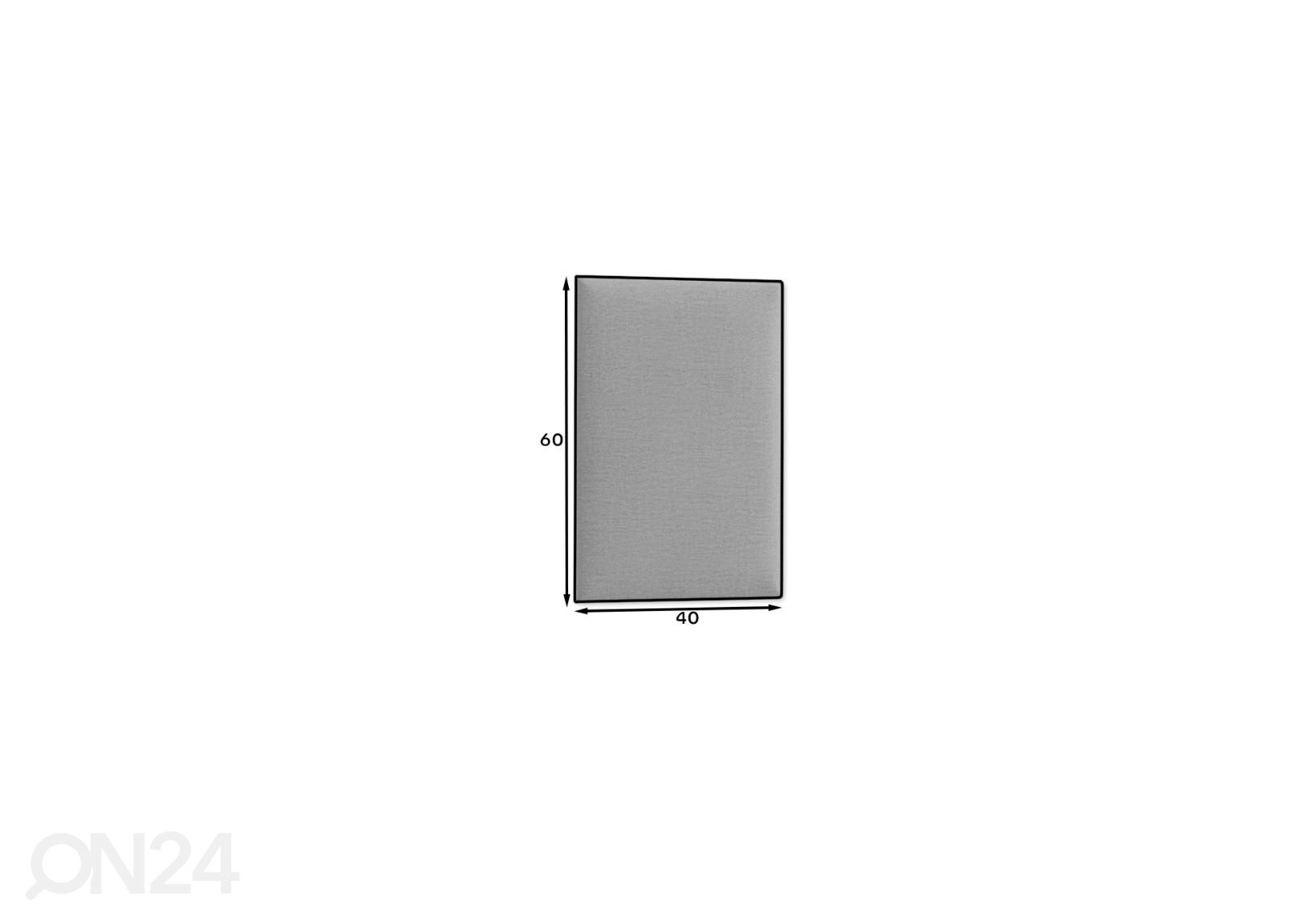 Seinapaneel kangaga 60x40 cm suurendatud mõõdud
