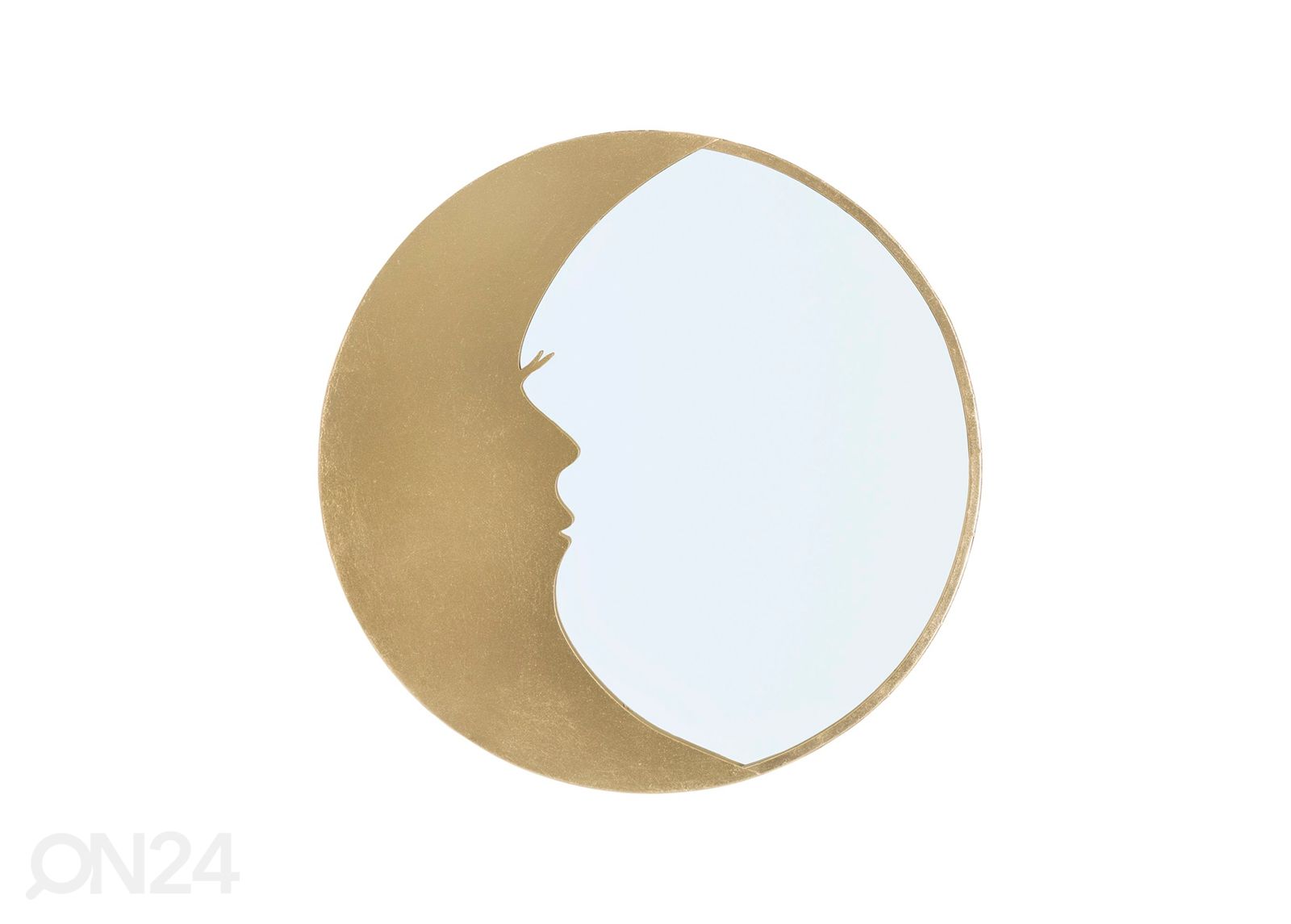 Seinapeegel Moon Ø72.5 cm, kuldne suurendatud