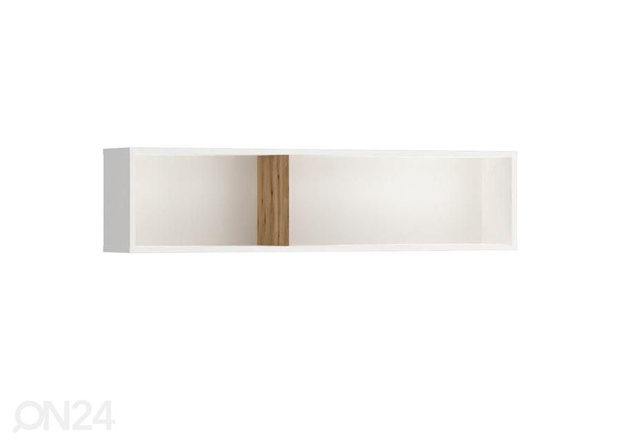 Seinariiul Ricko 120 cm, valge/tamm suurendatud