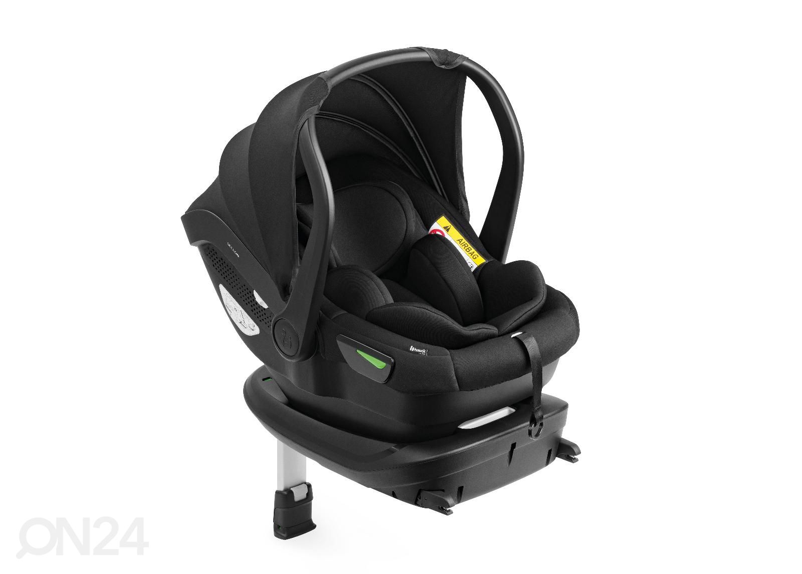 Turvahällikomplekt Isofix alusega Hauck Out & About Drive N Care Set must suurendatud