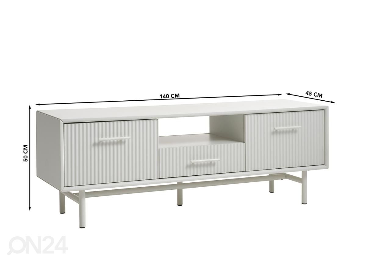 TV-alus 140 cm suurendatud mõõdud