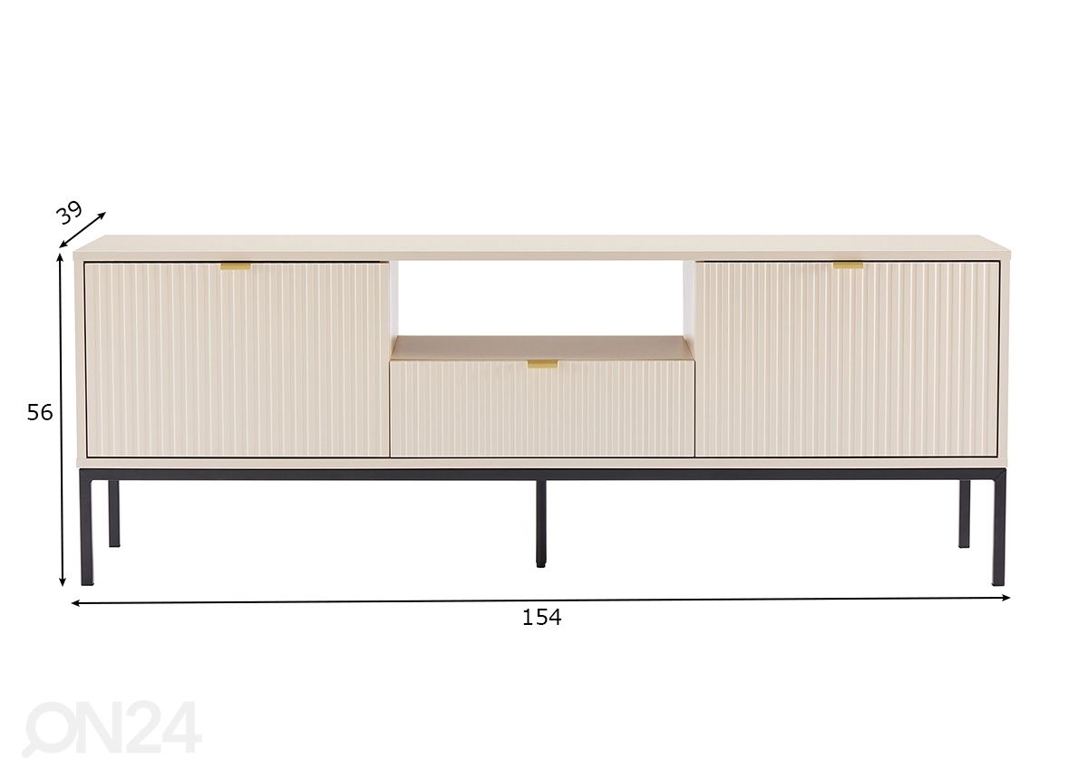 Tv-laud 154 cm suurendatud mõõdud