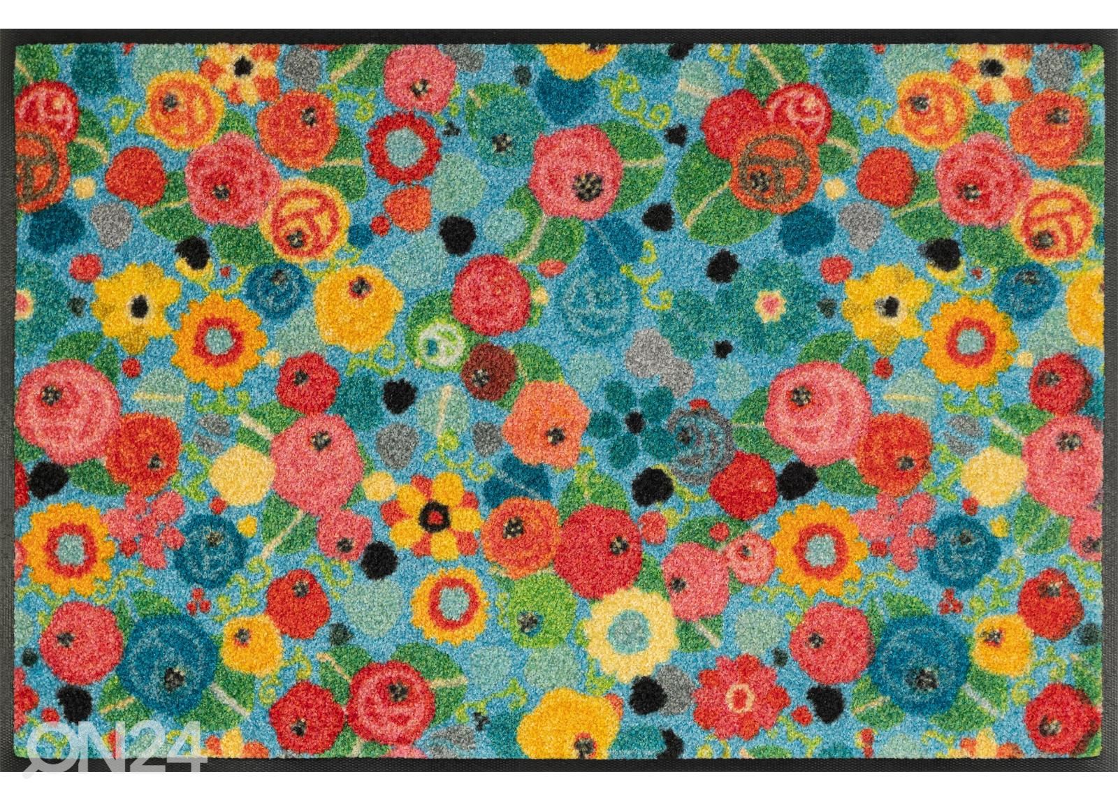 Uksematt Flower Power 50x75 cm suurendatud