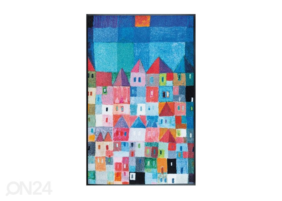 Vaip Colourful Houses 75x120 cm suurendatud