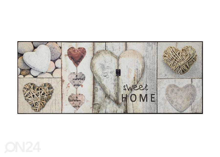 Vaip Vintage Hearts 75x190 cm suurendatud