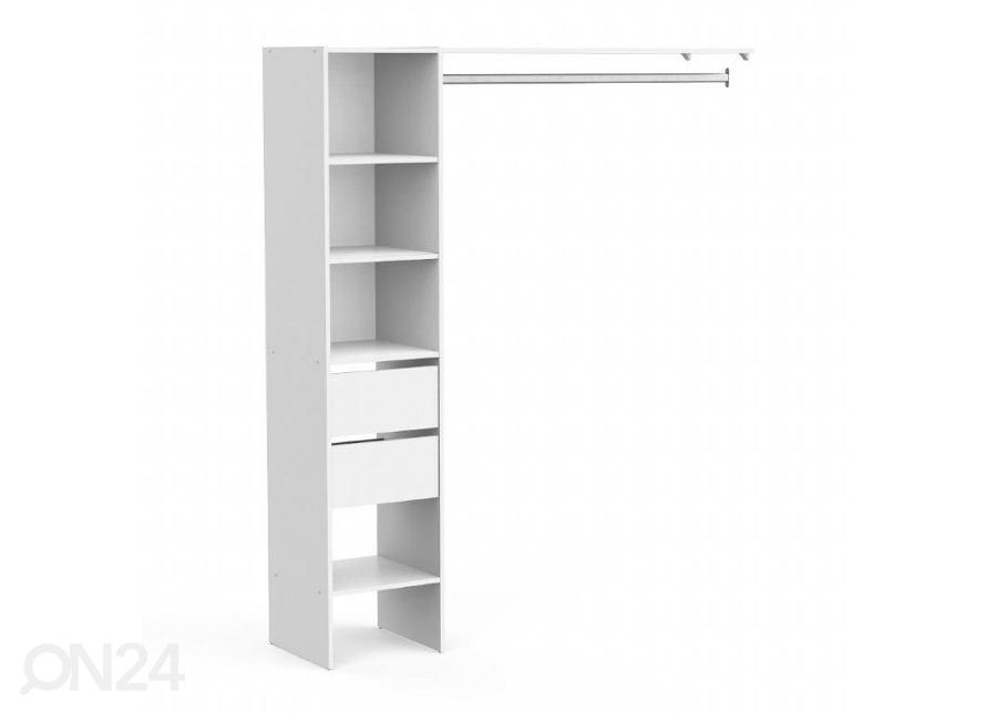 Valge Garderoobisüsteem Duo 5578 suurendatud