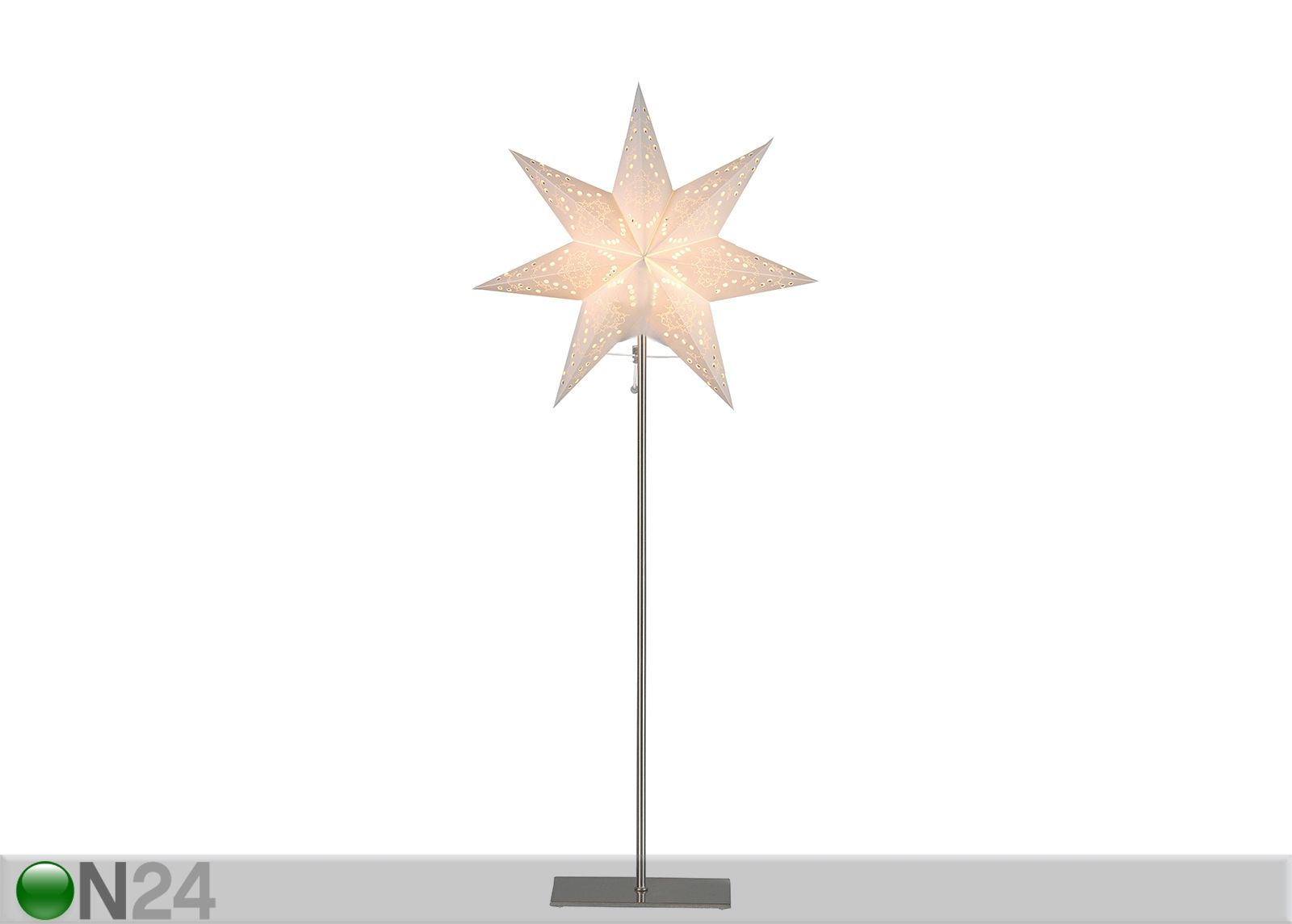 Valge täht Sensy jalaga 83 cm suurendatud