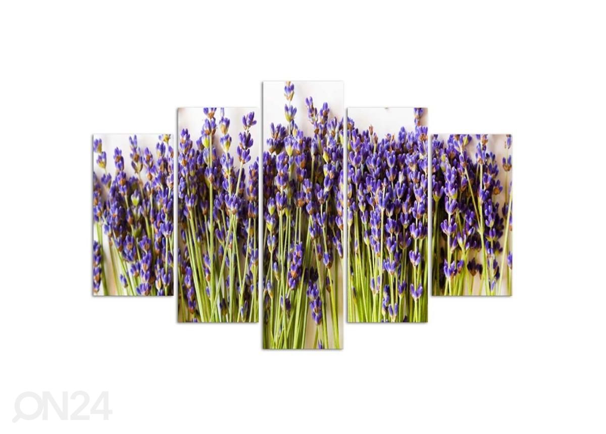 Viieosaline seinapilt Lavender 200x100 cm suurendatud