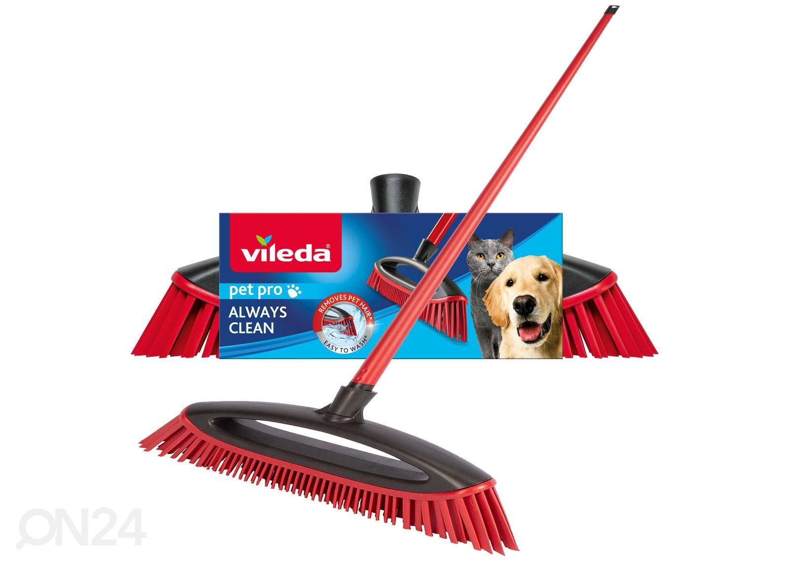 Vileda Pet Pro Always Clean põrandahari+ teleskoopvars suurendatud