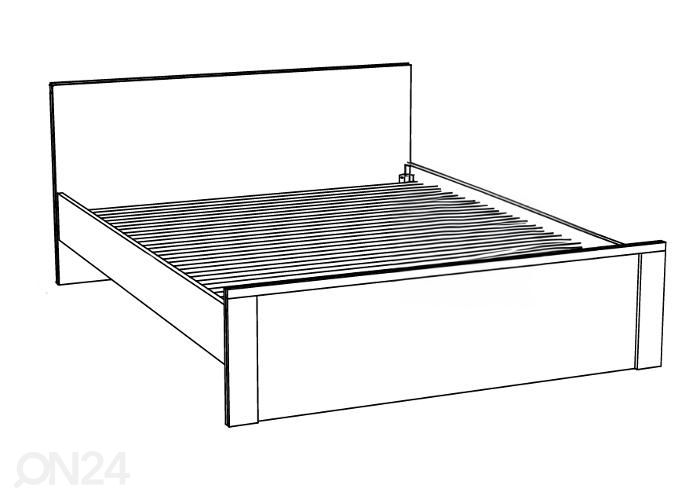 Voodiraam Top mix 120x200 cm suurendatud