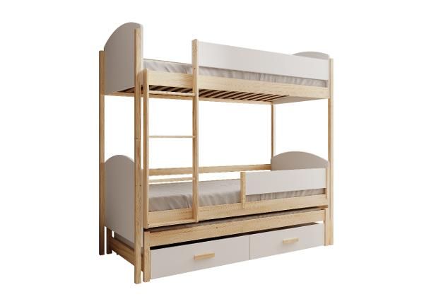 3-kohaline narivoodi komplekt Leia madratsitega