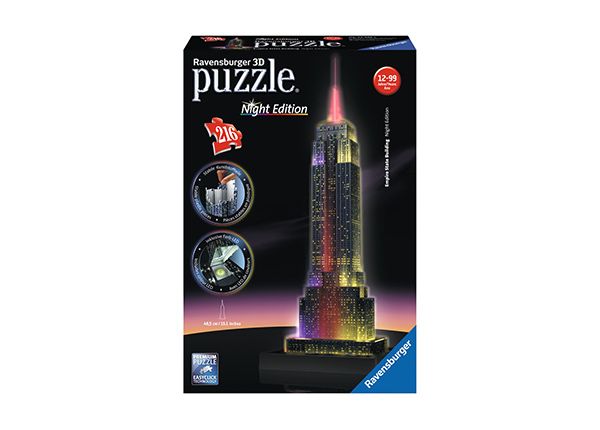 3D pimedas helendav pusle Empire State Building 216 tk