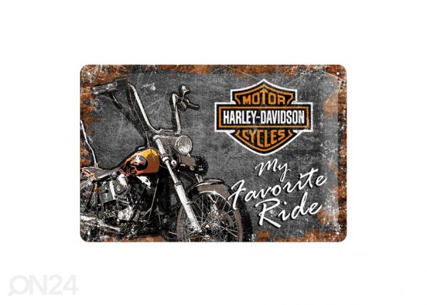 Retro metallposter Harley-Davidson My Favorite Ride 20x30cm