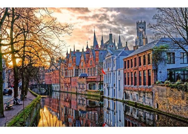 Fliis fototapeet Canals Of Bruges 