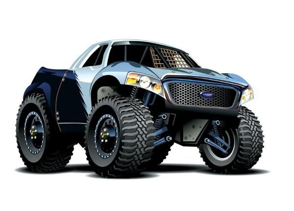 Fliis fototapeet Monster Truck 368x254cm