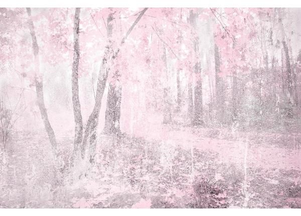 Fliis fototapeet Pink Forest Abstract